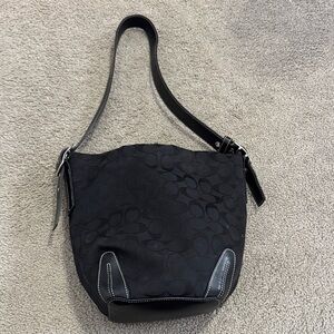 VINTAGE coach Black Shoulder Bag